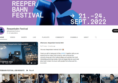 Reeperbahn Festival screen